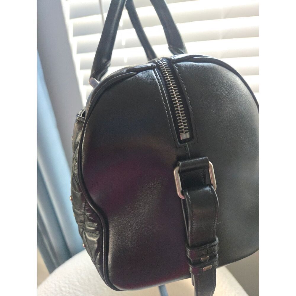 Saint Laurent Studded Leather Crossbody Satchel Bag - Picture 16 of 16